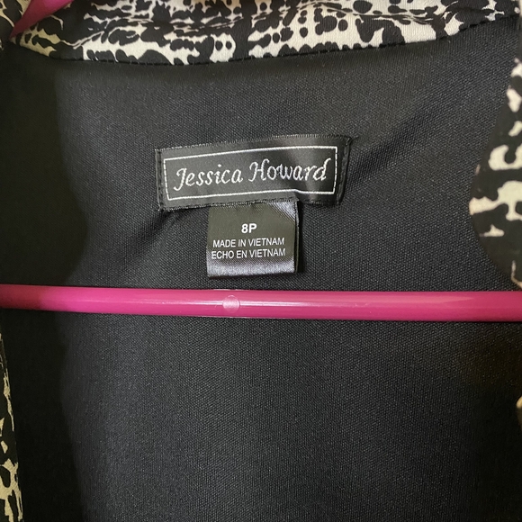 Jessica Howard Textured Black and White Blazer - Picture 5 of 8